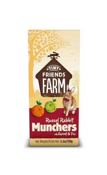 1ea 4.2 oz. Supreme Tiny Friends Farm Russel Rabbit Munchers - Treats